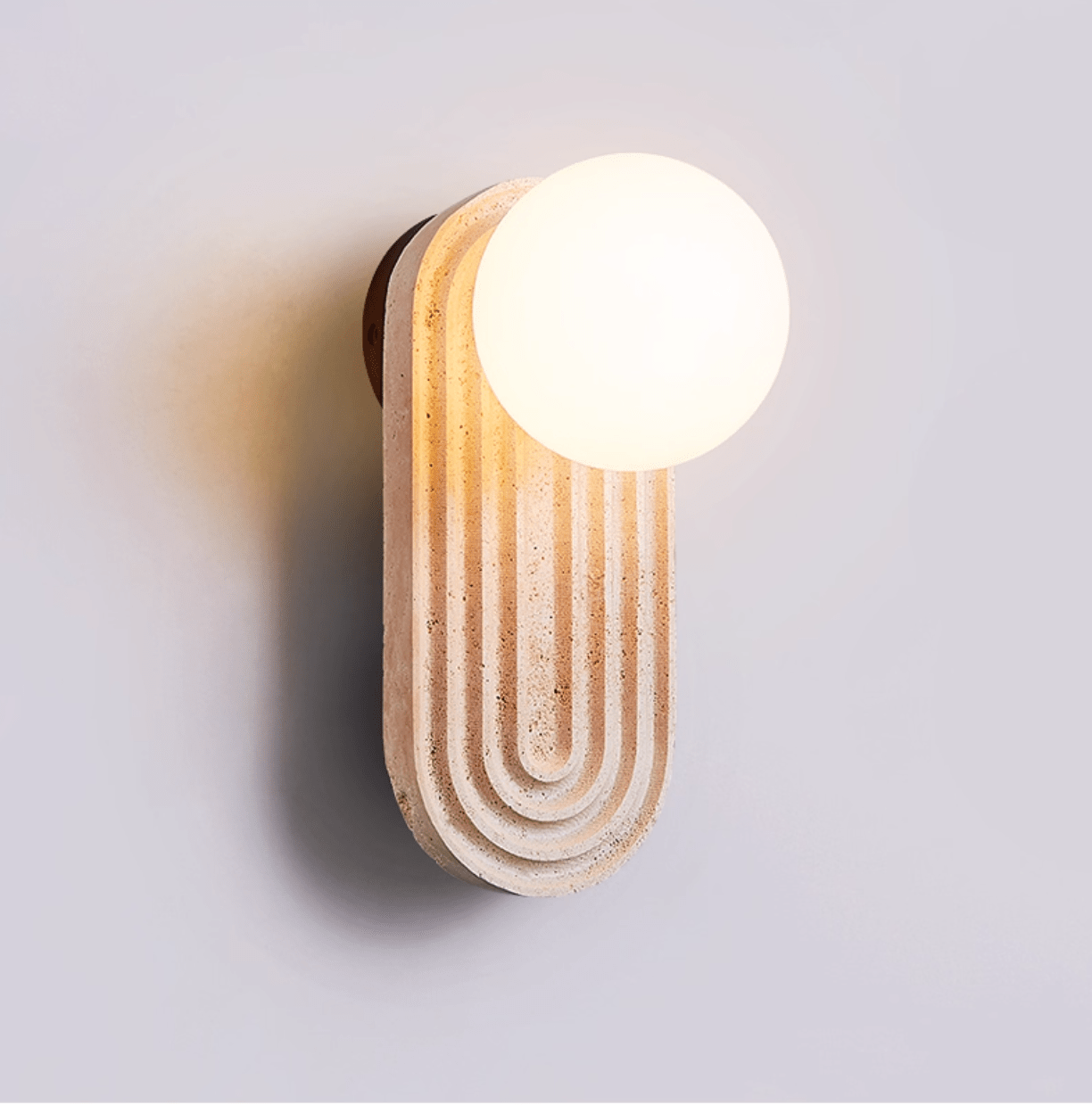 Arco Travertine Wall Light - YIOSI