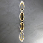Arctora Alabaster Pendant Lamp with Gold & White Finish