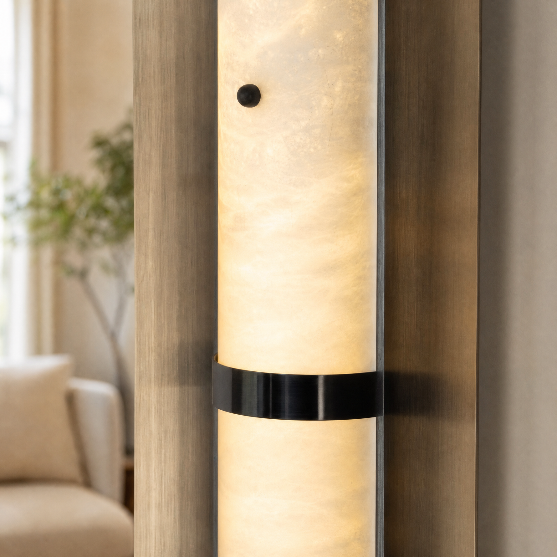 Arden Cylinder Black Wall Sconce
