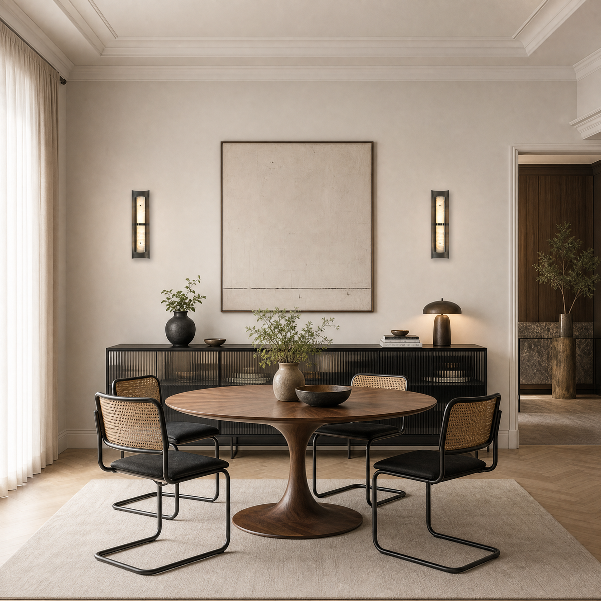 Arden Cylinder Black Wall Sconce