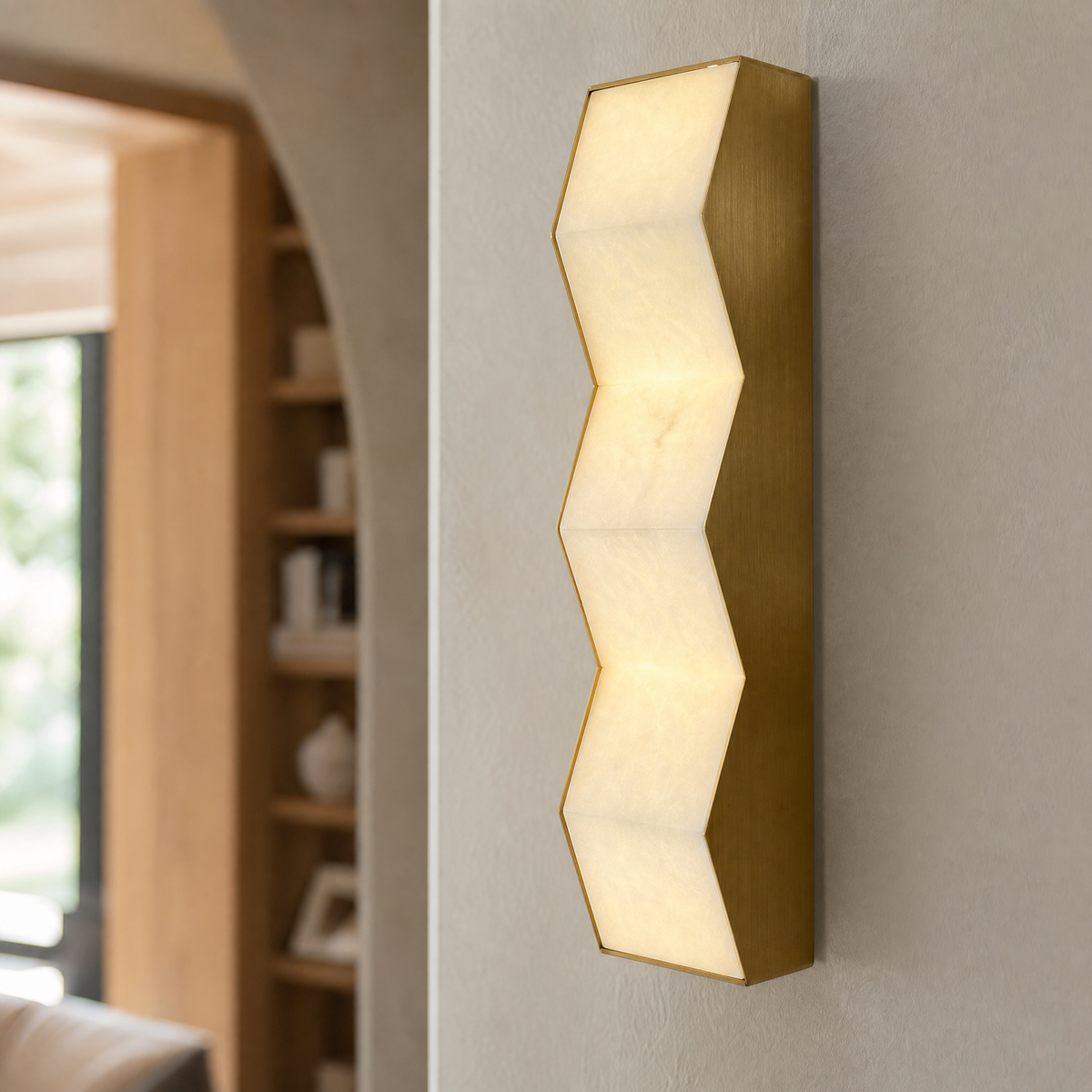 Arden Modern Zigzag Wall Lamp Hallway