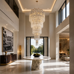 Aria Crystal Halo Chandelier