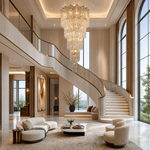 Aria Crystal Halo Chandelier