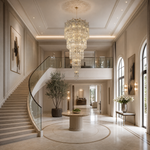 Aria Crystal Halo Chandelier