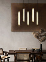 Aria Brushed Brass Alabaster Pendant Lamp – Elegant Ceiling Light
