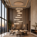 Astrale Staircase Cascade Chandelier