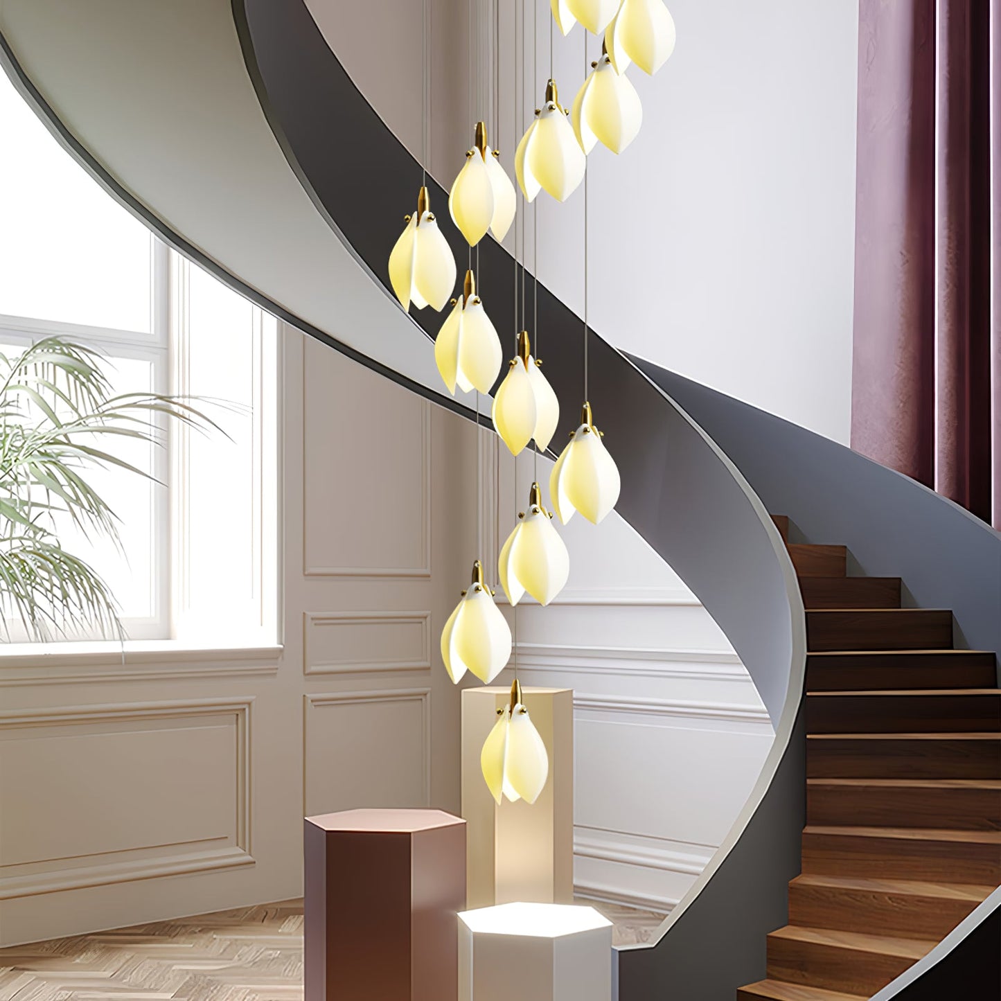 Astralis Bloom Stairs Chandelier - YIOSI