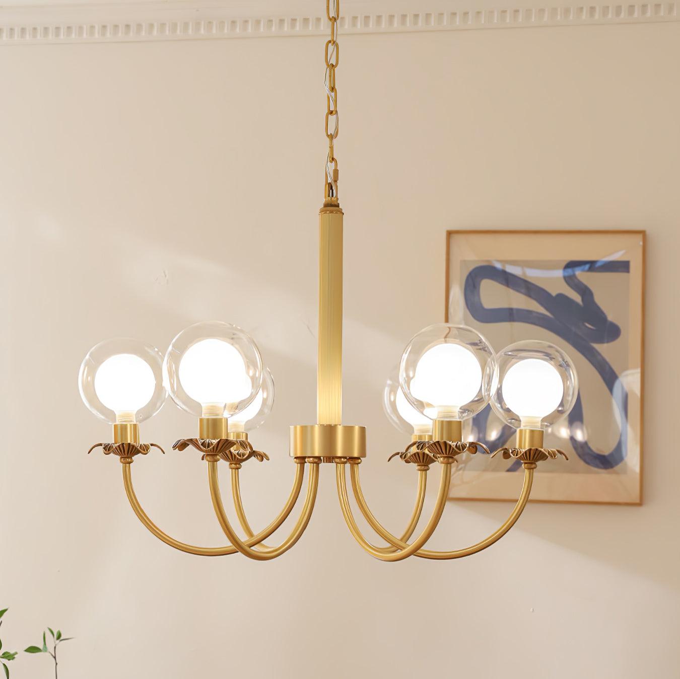 Aureate Radiance Glass Chandelier - YIOSI