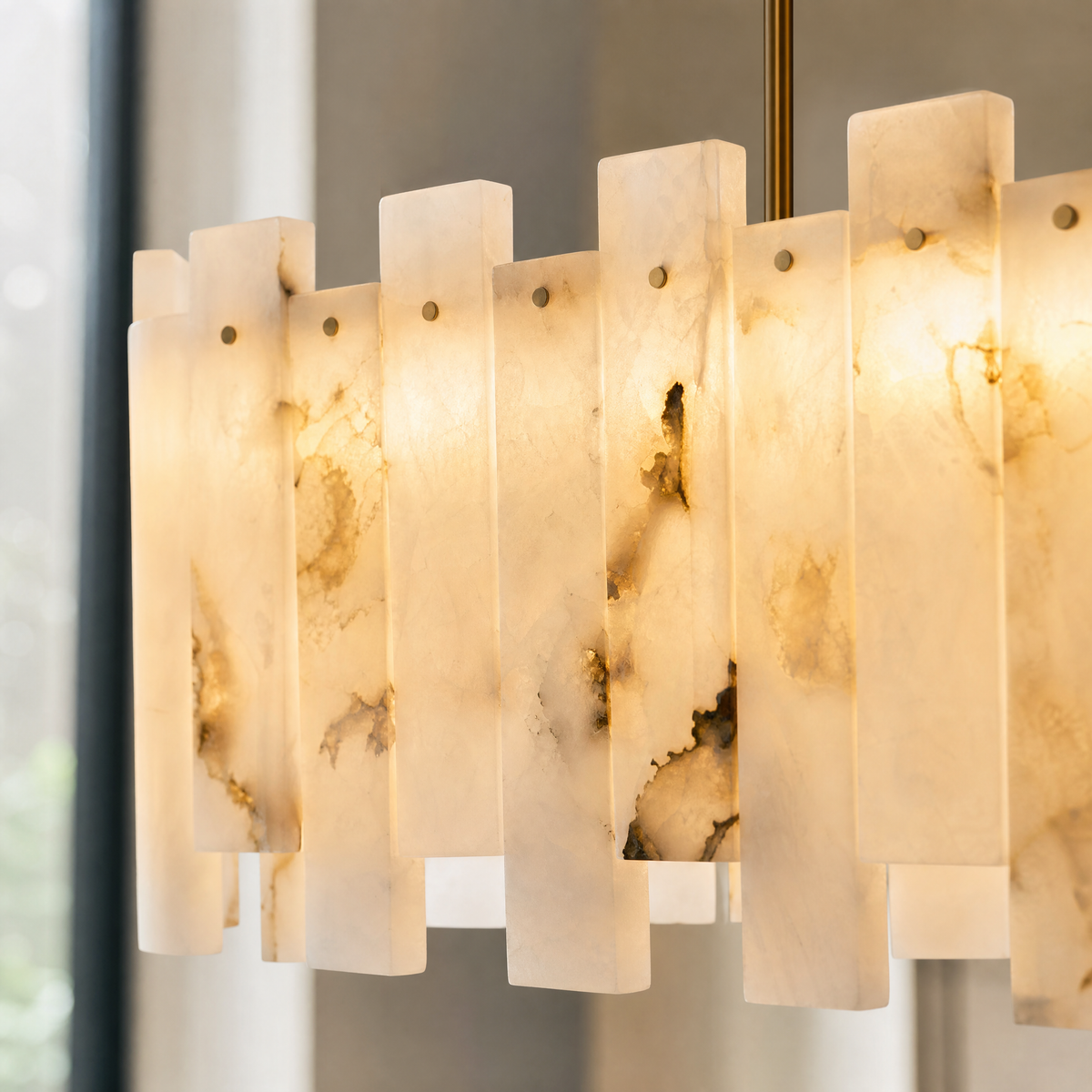 Aurelia Alabaster Linear Chandelier