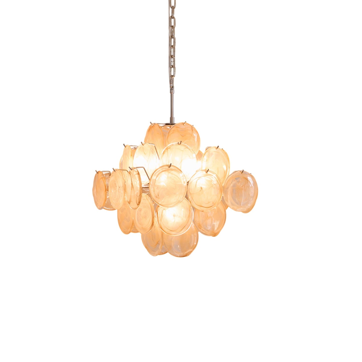 Aurelia Apricot Murano Glass Chandelier - YIOSI