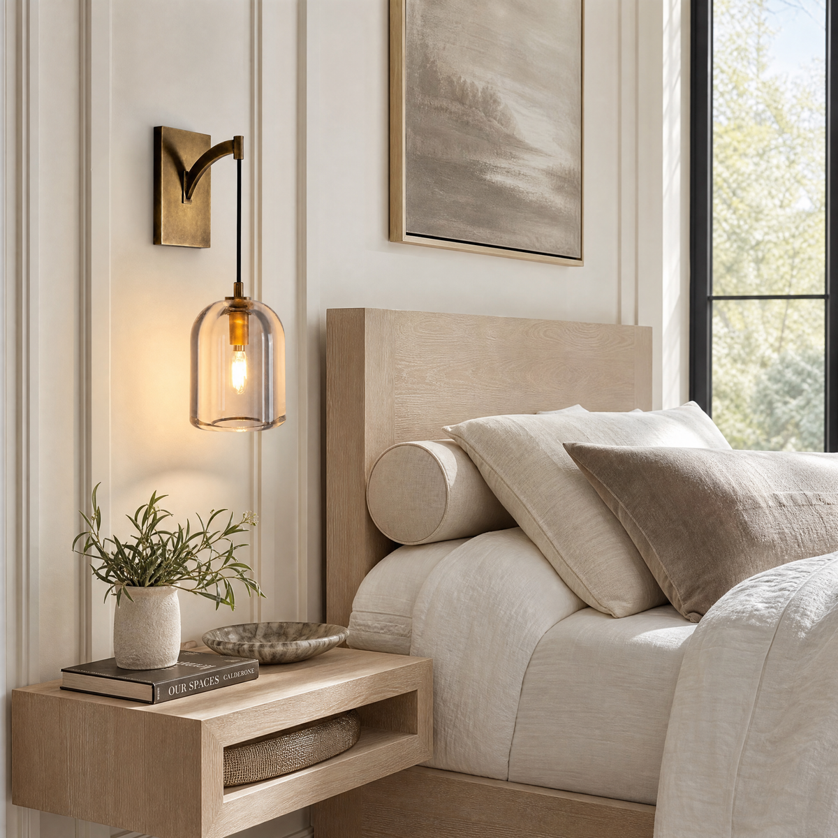 Bell Crystal Wall Sconce Double Pack - Copper