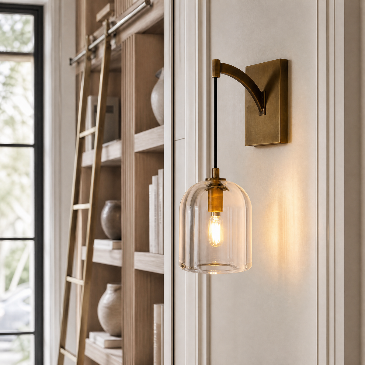 Bell Crystal Wall Sconce Single Pack - Copper