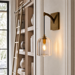 Bell Crystal Wall Sconce Single Pack - Copper