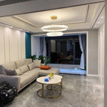 Bertolda Gold Crystal Multi‑Tier LED Chandelier – Elegant Luxury