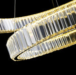 Bertolda Gold Crystal Multi‑Tier LED Chandelier – Elegant Luxury