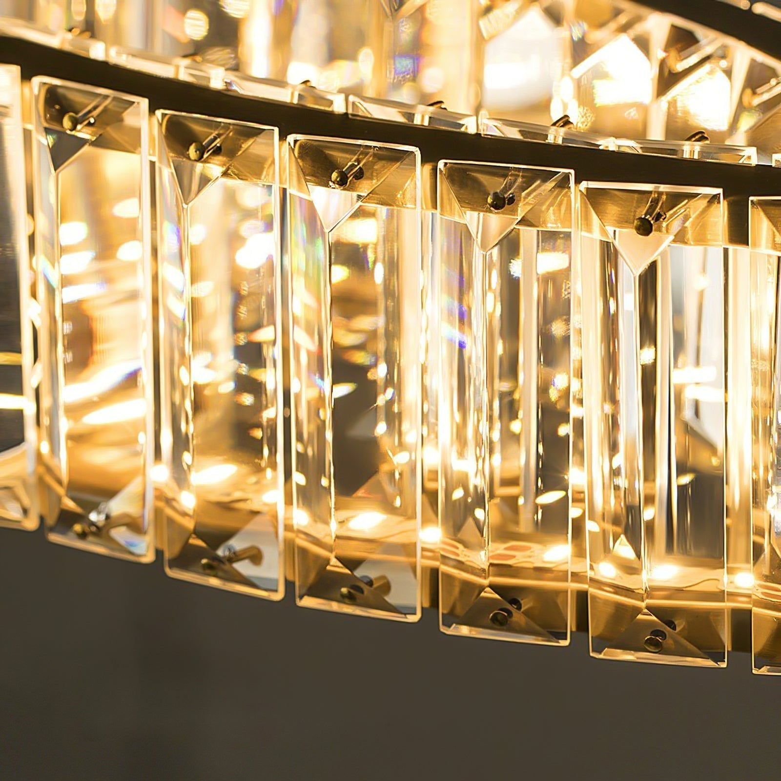 Bertolda Gold Crystal Multi‑Tier LED Chandelier – Elegant Luxury