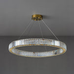 Bertolda Gold Crystal Multi‑Tier LED Chandelier – Elegant Luxury
