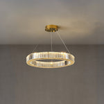 Bertolda Gold Crystal Multi‑Tier LED Chandelier – Elegant Luxury