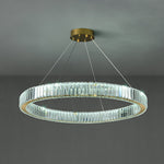 Bertolda Gold Crystal Multi‑Tier LED Chandelier – Elegant Luxury