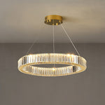 Bertolda Gold Crystal Multi‑Tier LED Chandelier – Elegant Luxury