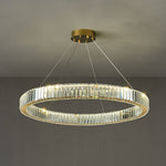 Bertolda Gold Crystal Multi‑Tier LED Chandelier – Elegant Luxury