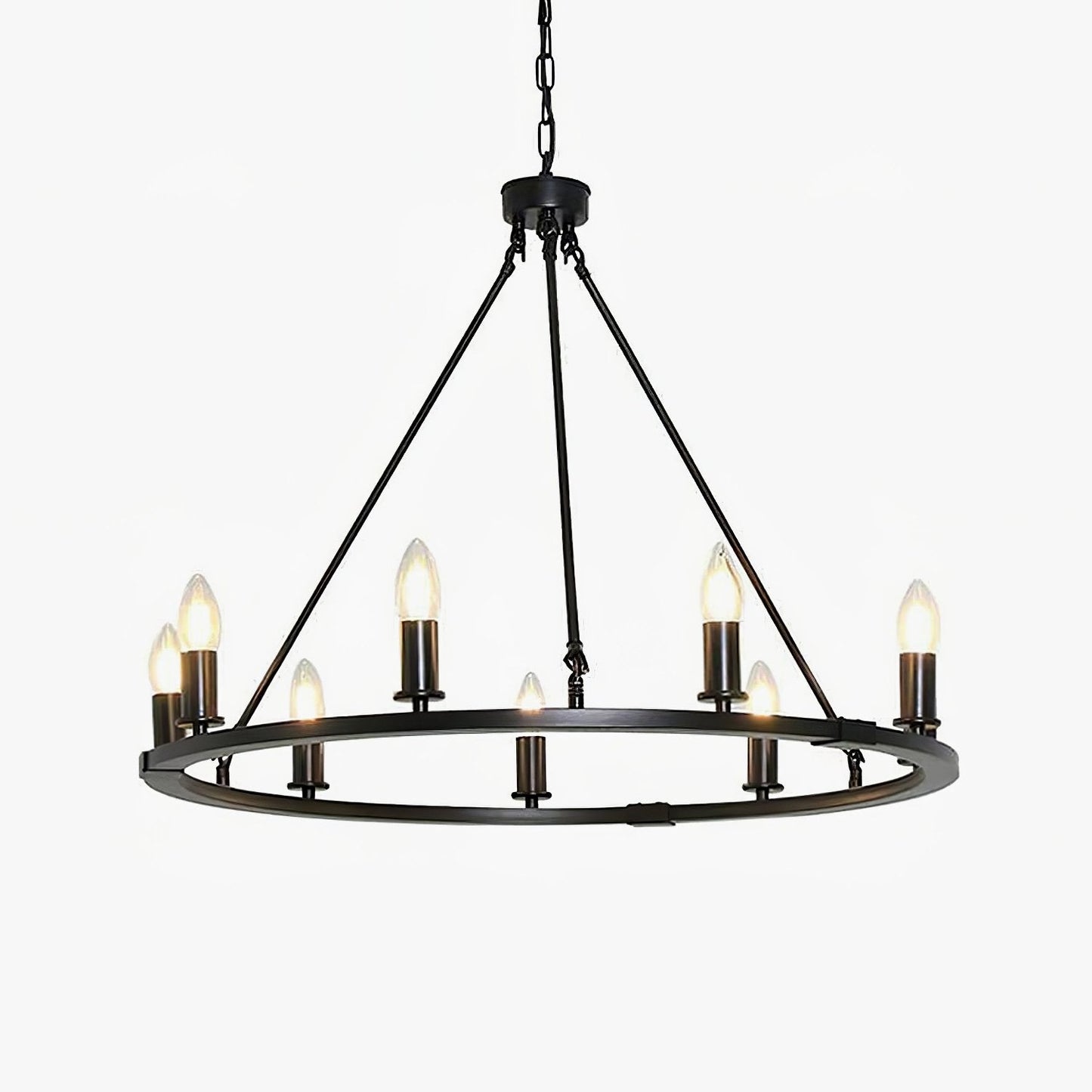 Black Candles Ring Chandelier - YIOSI
