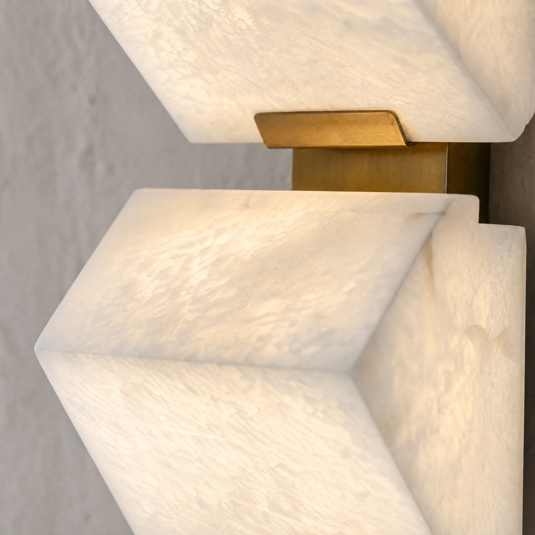 Blocco Modern Alabaster Wall Sconce