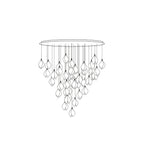 Celeste Flora Ceramic Flower Pendant Light with Brass & White Finish