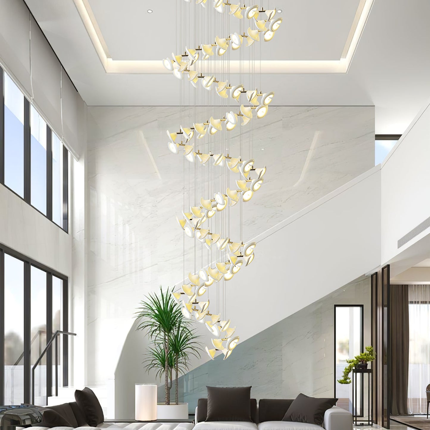 Blossom Double Horn Chandelier - YIOSI