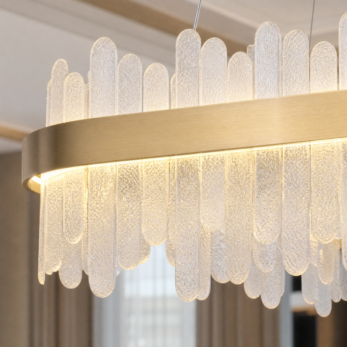 Bocciolo Handblown Rectangular Chandelier