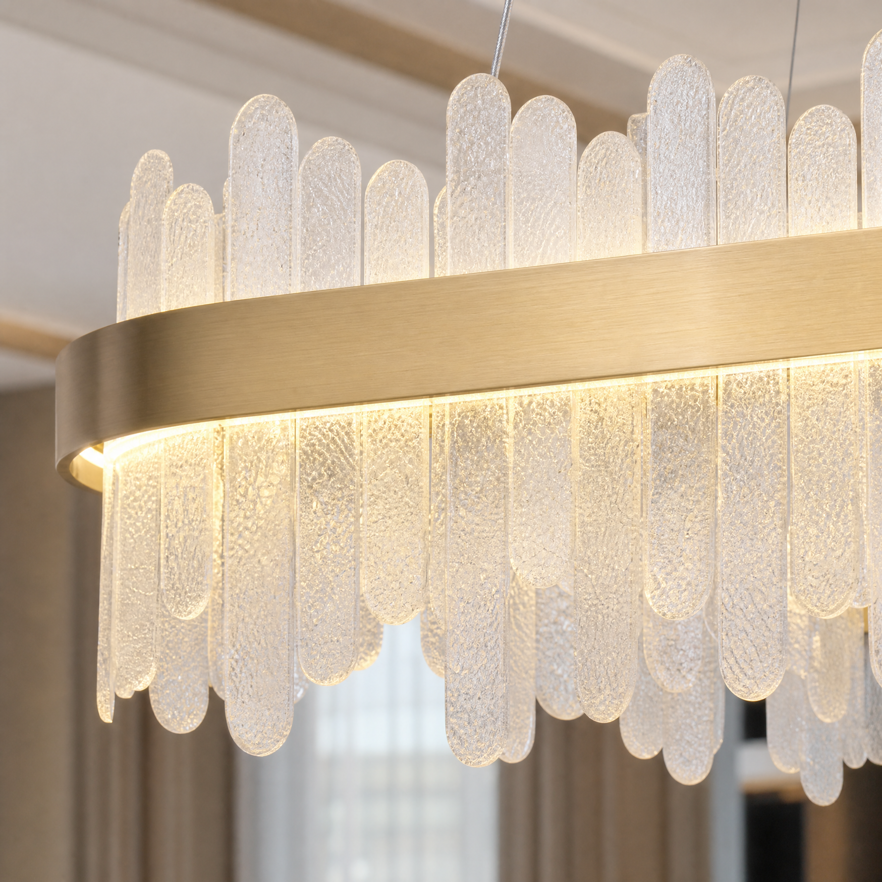 Bocciolo Handblown Rectangular Chandelier