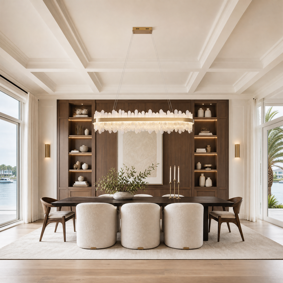 Bocciolo Handblown Rectangular Chandelier