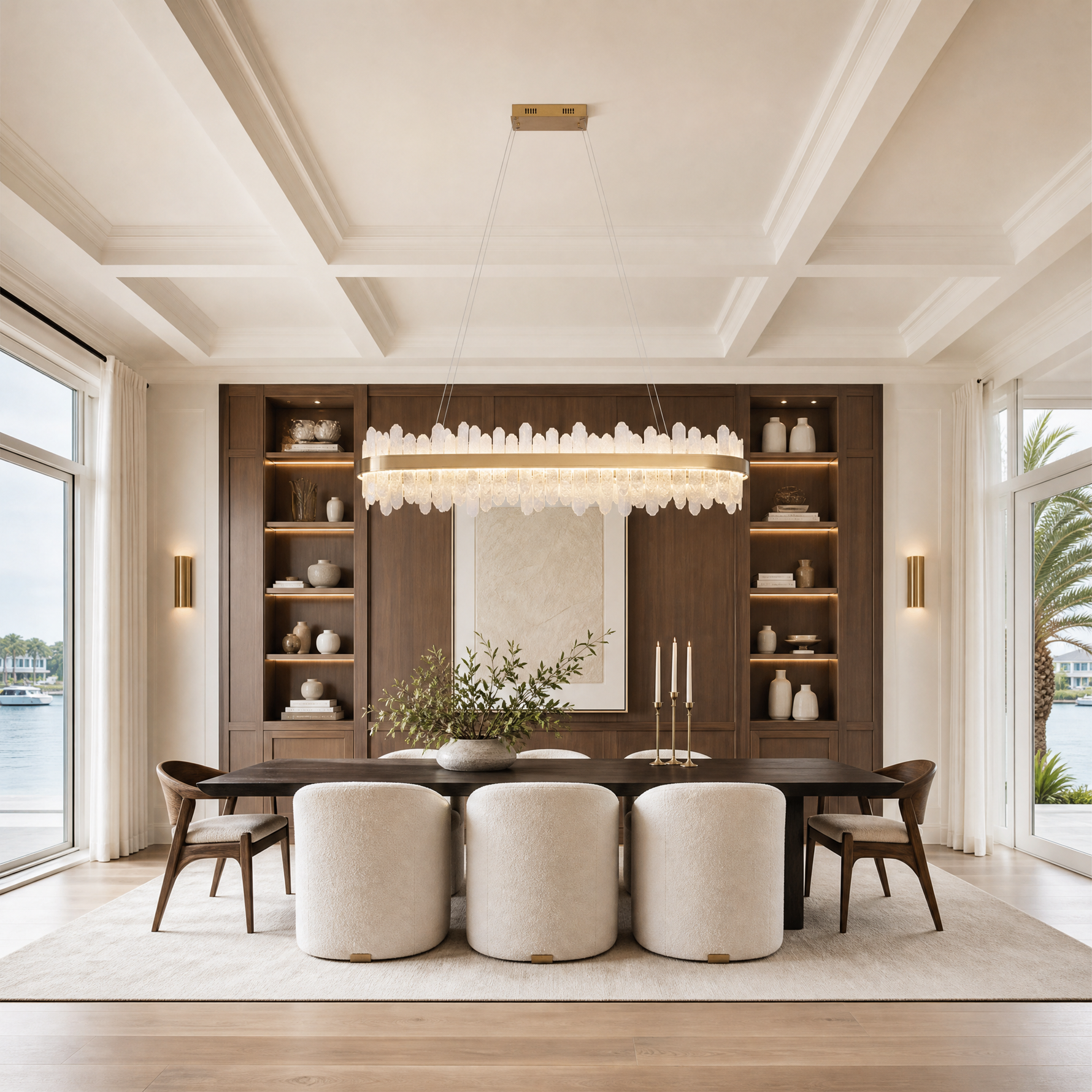 Bocciolo Handblown Rectangular Chandelier