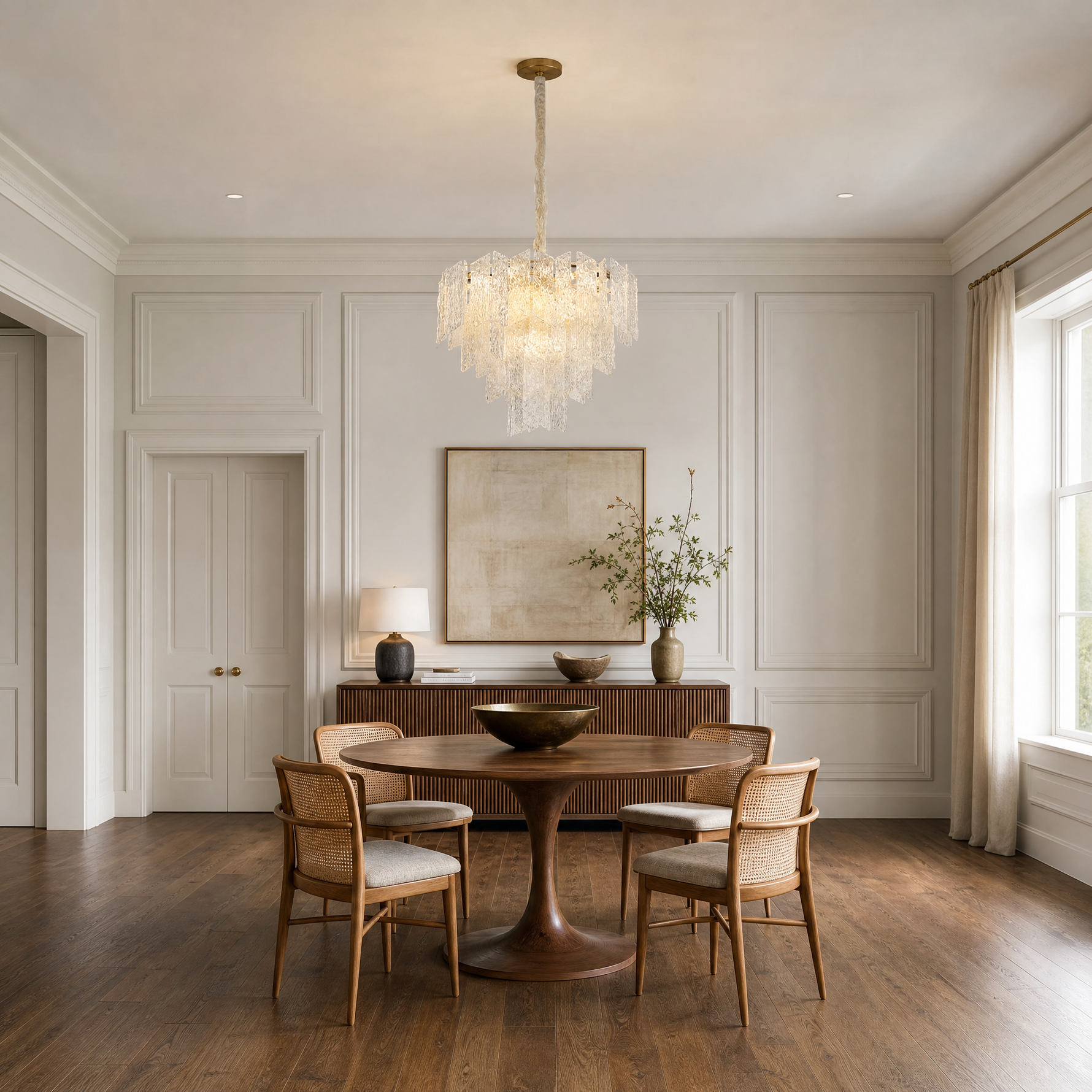 Bolla Brass Globe Chandelier