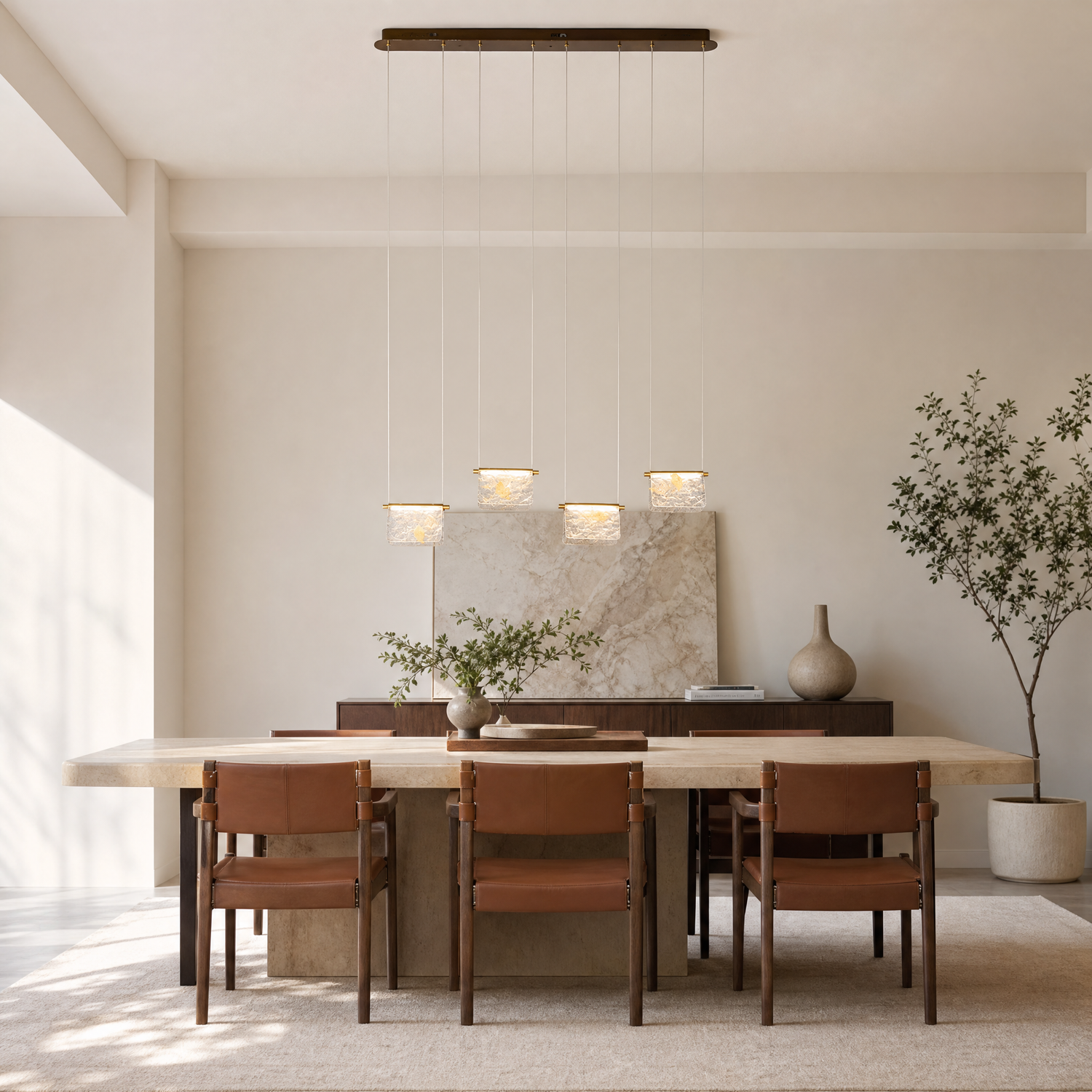 Boundless Fortune Modern Linear Dining Pendant Light