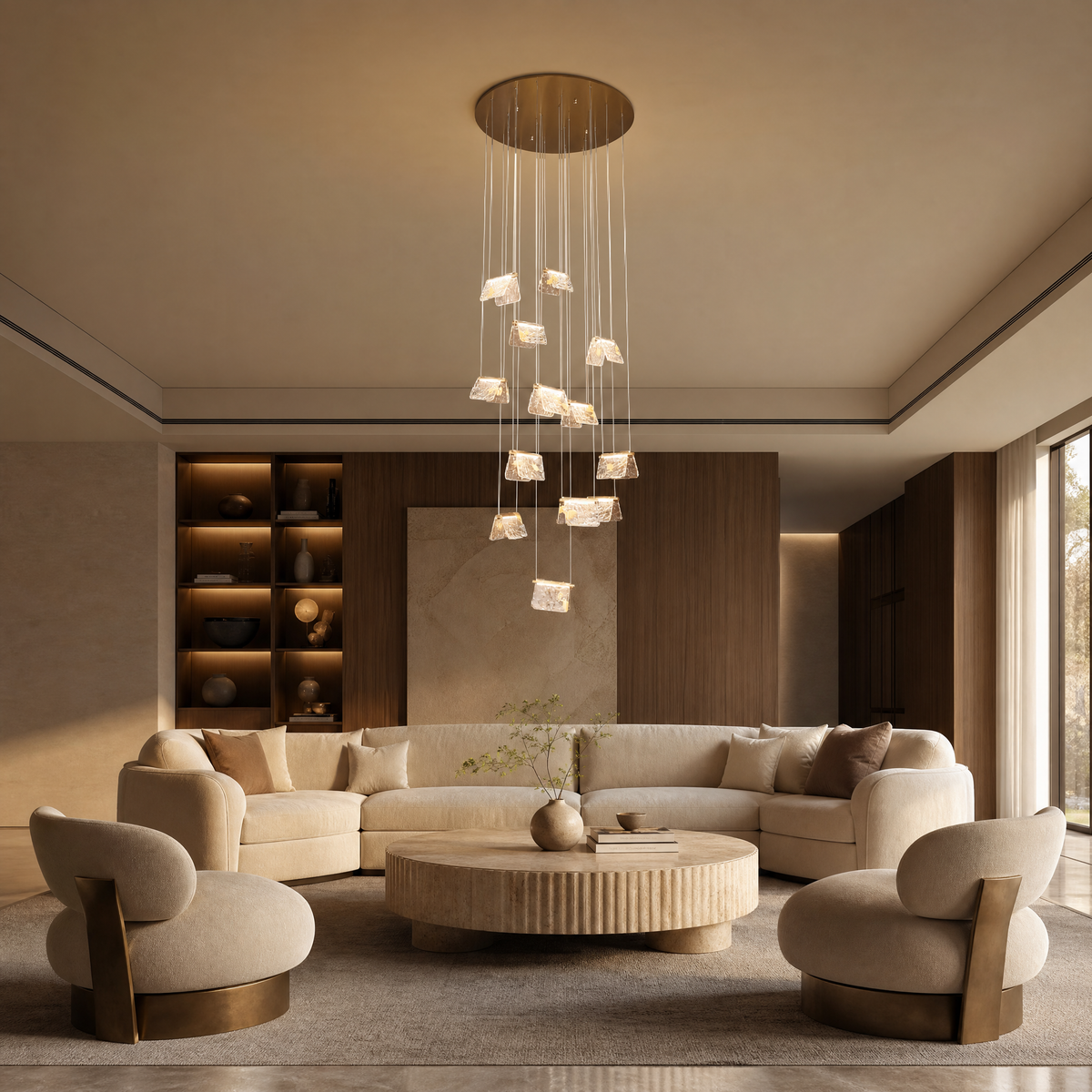 Boundless Fortune Modern Multi-Tier Cluster Chandelier