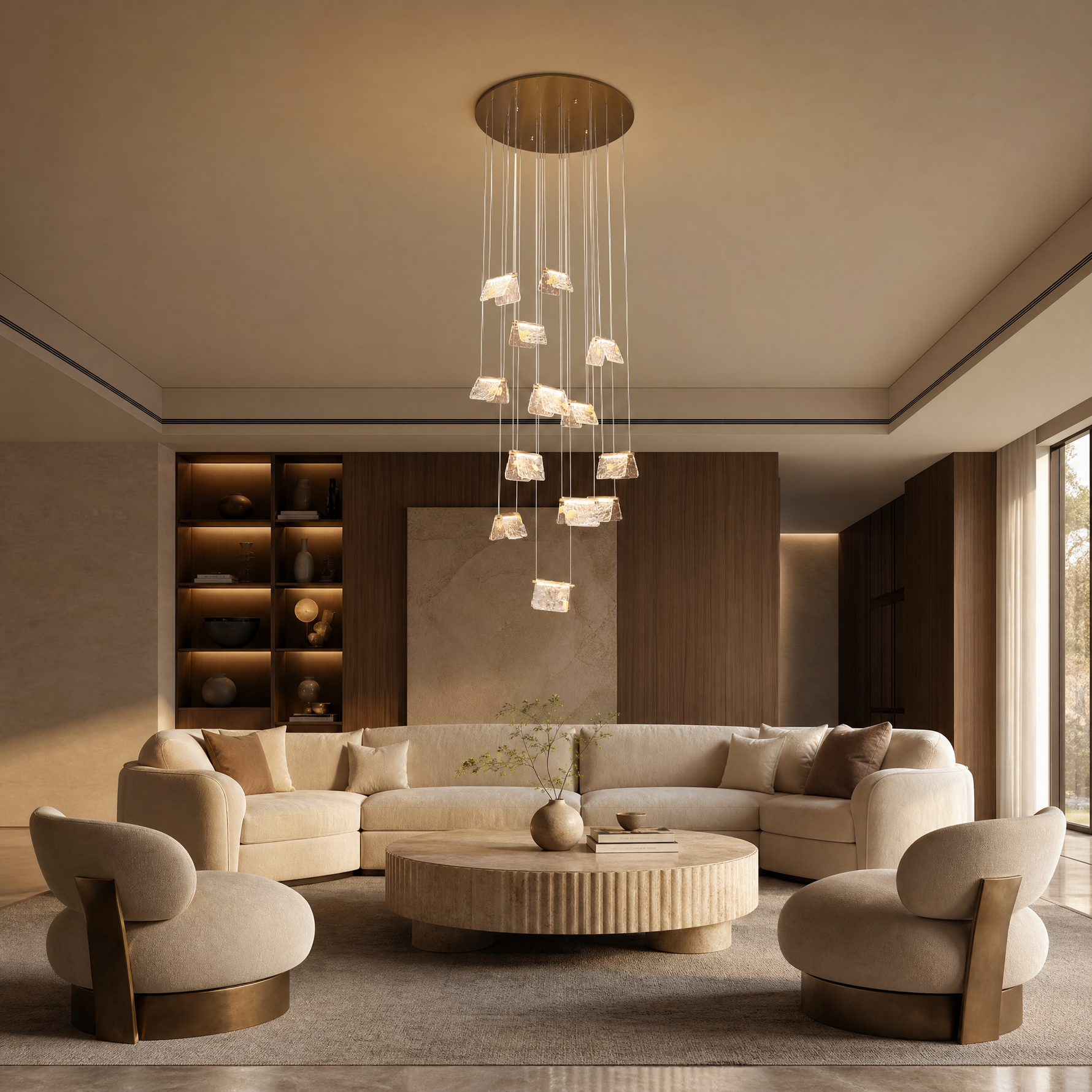 Boundless Fortune Modern Multi-Tier Cluster Chandelier
