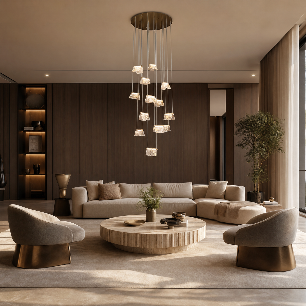 Boundless Fortune Modern Multi-Tier Cluster Chandelier