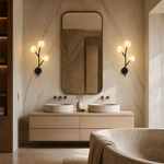 Branch Triple Bloom Alabaster Wall Sconce
