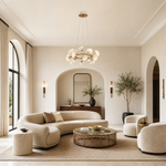 Brass Ceramic Chandelier