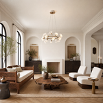 Brass Ceramic Chandelier
