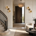 Brass Flower Wall Alabaster