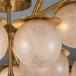 Brass Orb Cluster Ceiling Alabaster