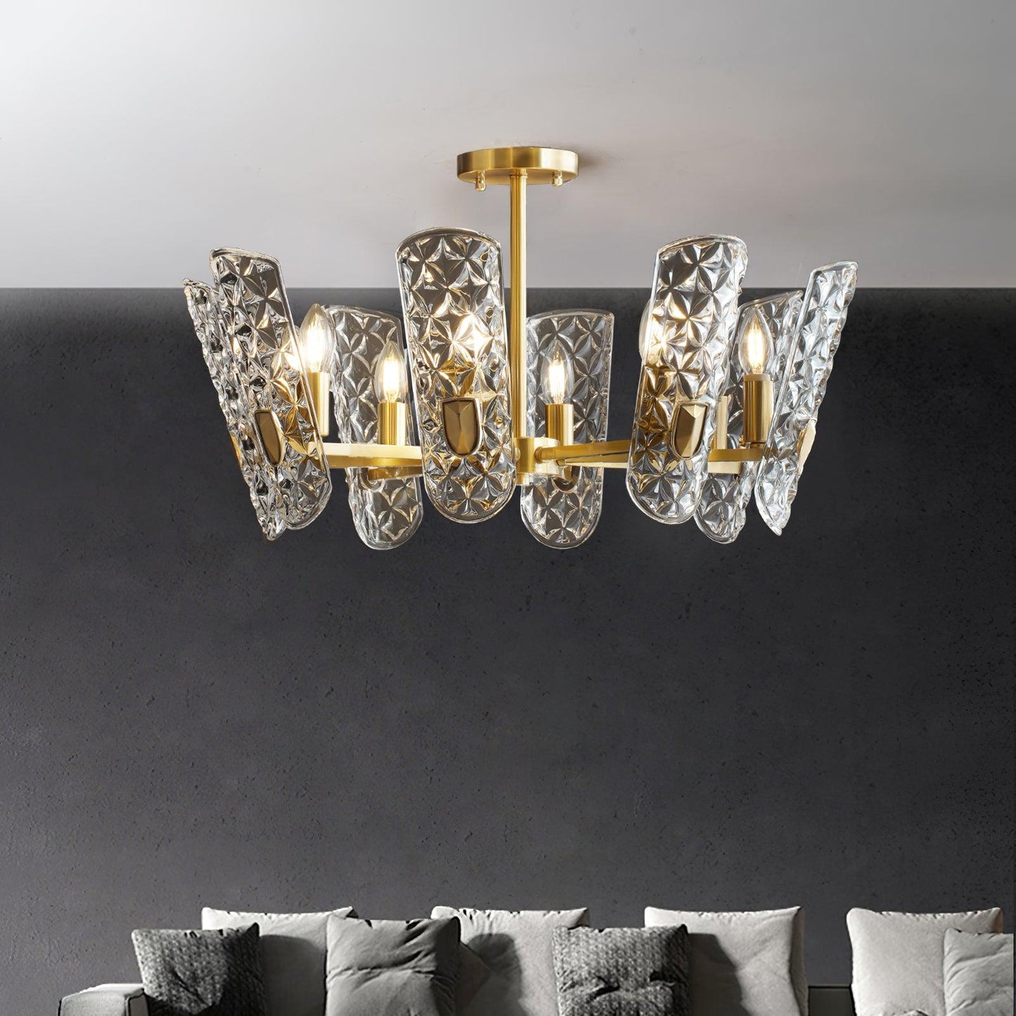 Brass Central Chandelier - YIOSI
