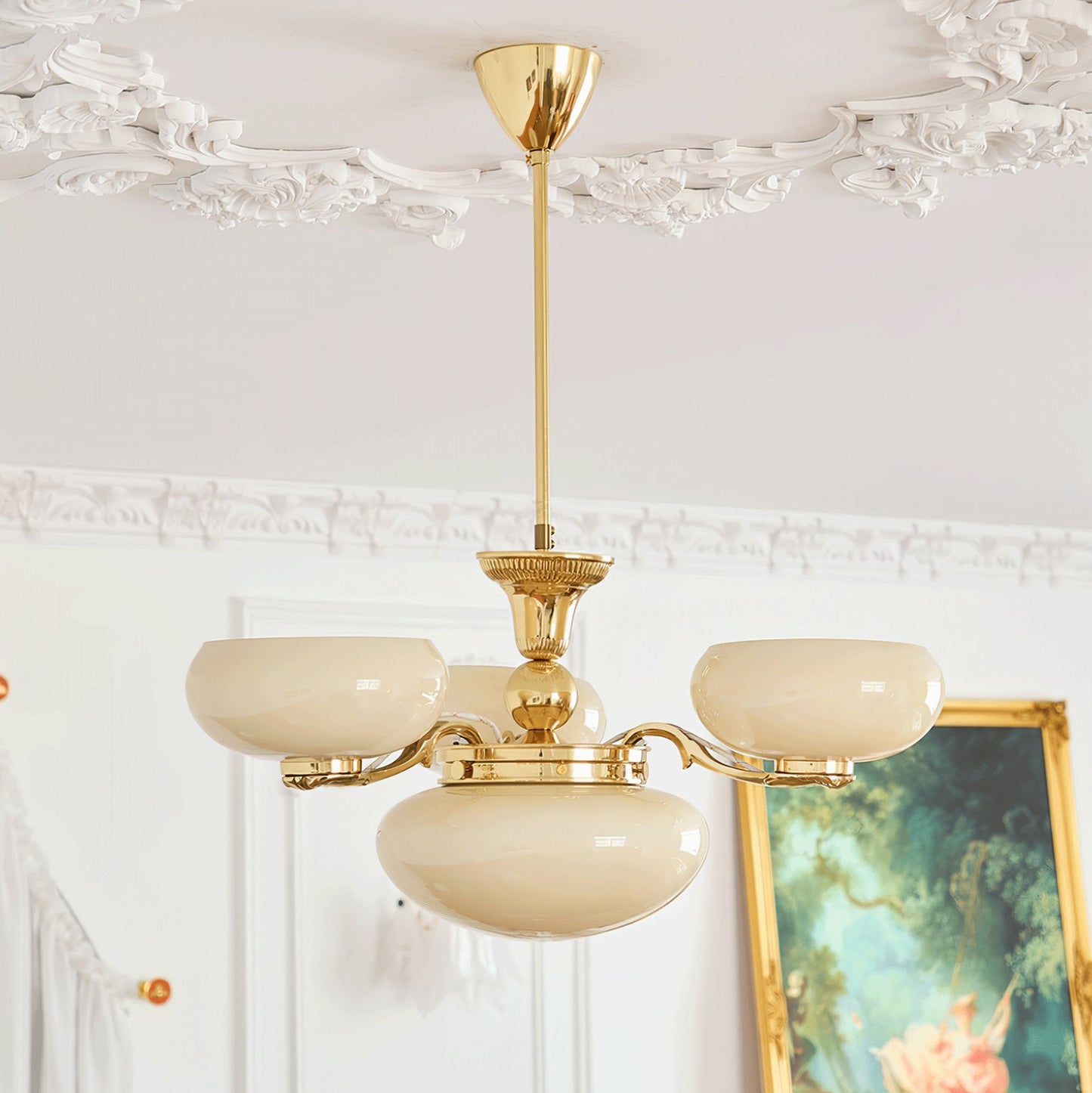 Brass Radiance Orb Chandelier - YIOSI