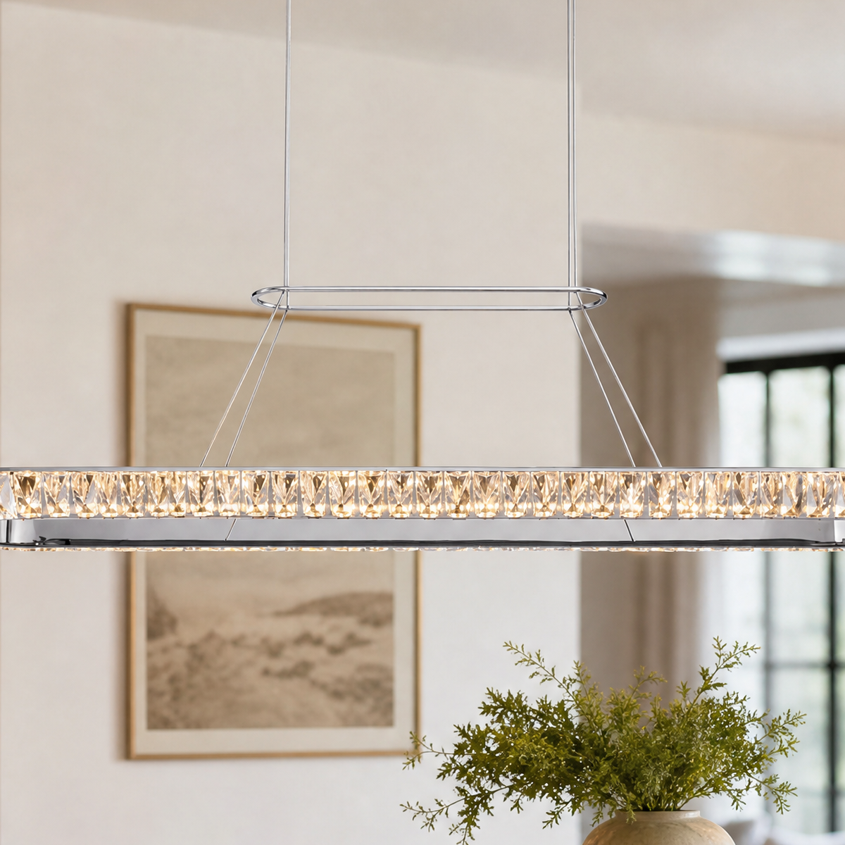 Bryant Linear Crystal Chandelier