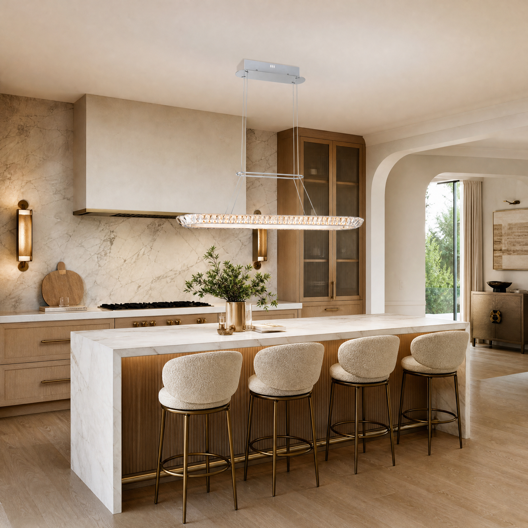 Bryant Linear Crystal Chandelier