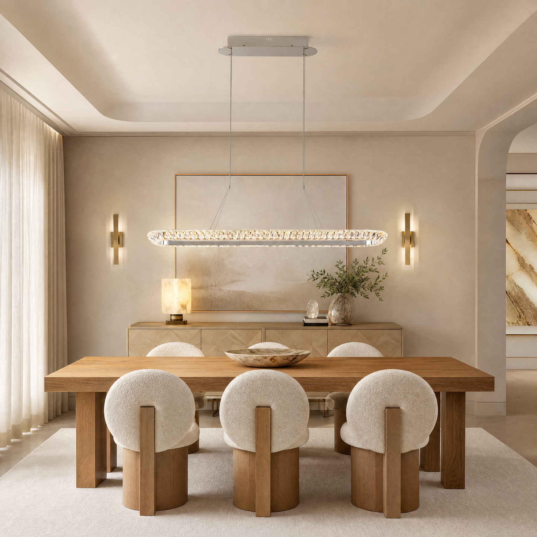 Bryant Linear Crystal Chandelier