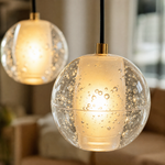 Bubble 14-Light Staircase Chandelier - Copper