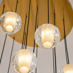 Bubble 14-Light Staircase Chandelier - Copper